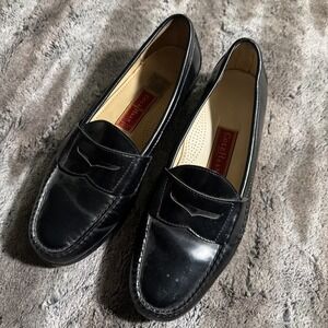 Cole Haan Shoes Mens 13 D Black Leather City Slip On Penny Loafer Dress Vintage